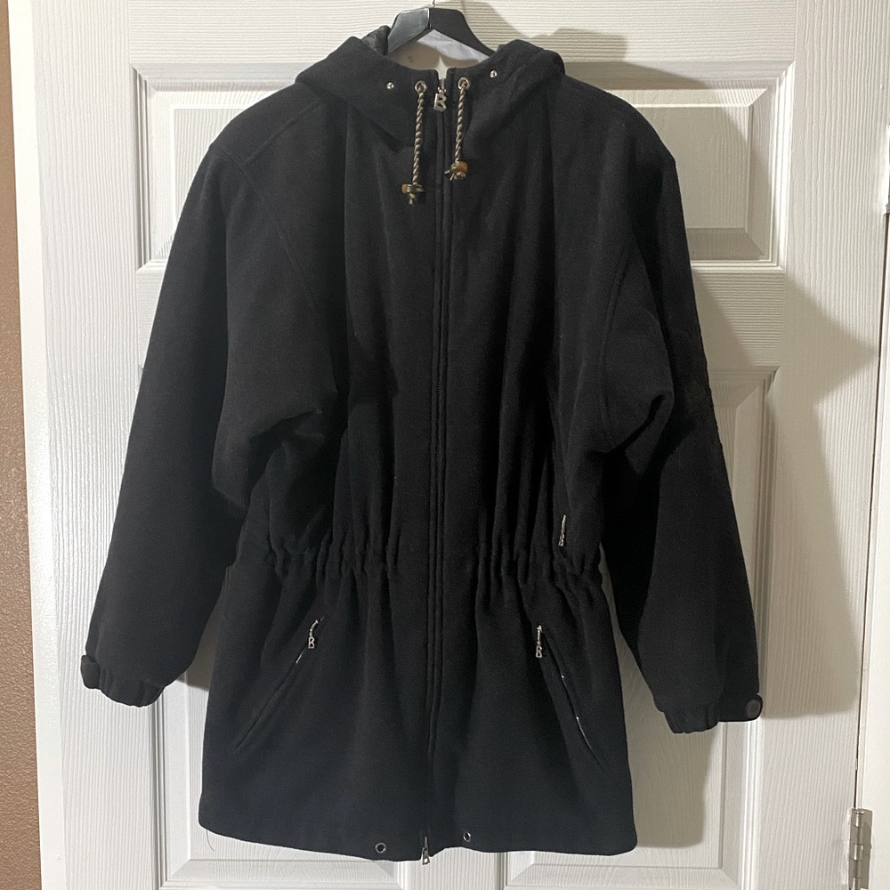 Bogner Fleece Embroidered Hooded Winter Jacket Size: Medium